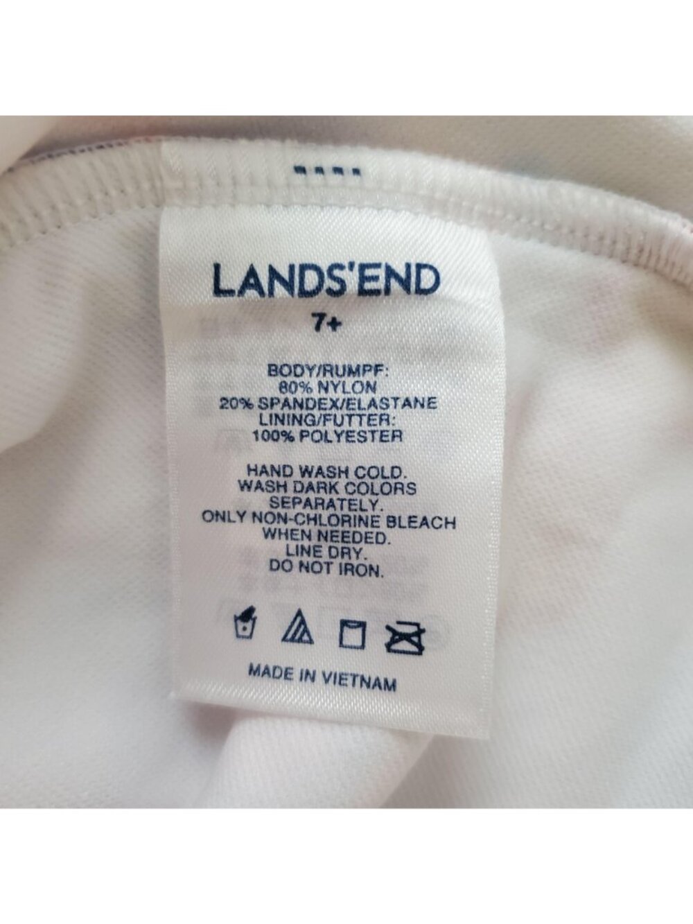 LANDS' END Girls White/Multicolor Sunglasses Print One-Piece Swimsuit Size 7+ - Picture 8 of 11